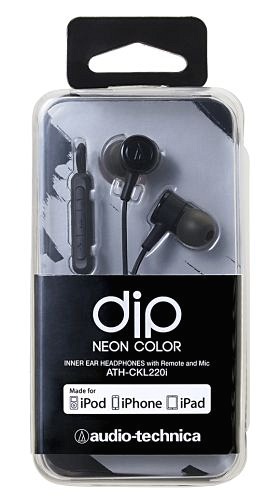 ydip NEON COLORzaudio-technica/iPod iPhone iPadpŰ԰ͯ/ATH-CKL220i BK ׯ