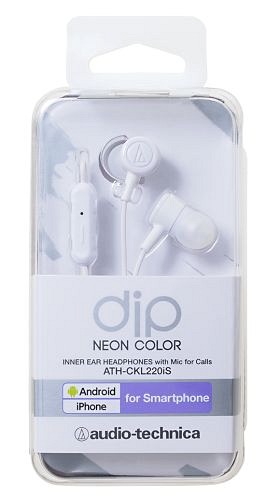 ydip NEON COLORzaudio-technica/ϰ̫ݗpŰ԰ͯ/ATH-CKL220iS WH ܲ