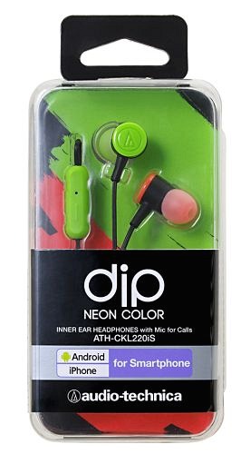 ydip NEON COLORzaudio-technica/iPod iPhone iPadpŰ԰ͯ/ATH-CKL220iS BCZ ׯڲް