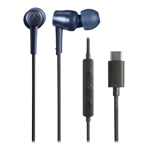 [INNER EAR HEADPHONE] audio-technica/��Ű�԰ͯ����/USB Type-C/ATH-CKD30C BL ��ٰ