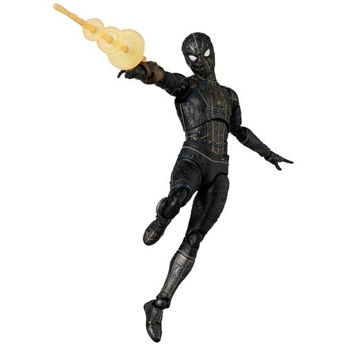�̪��� No.308 MAFEX Spider-Man: No Way Home Spider-Man Black & Gold Suit 