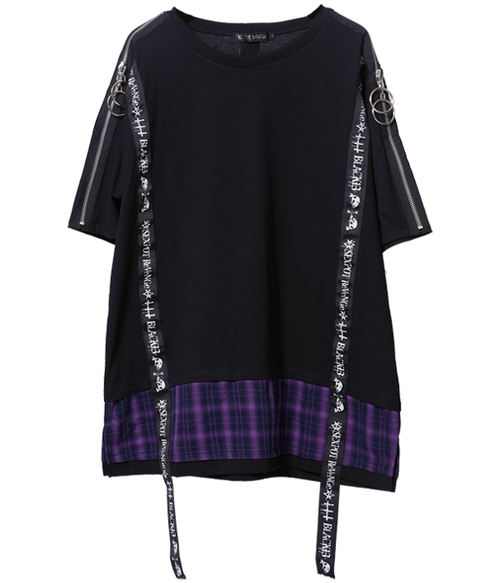 SHOULDER ZIP & LOGO LINE ڲ԰ Ŀ {