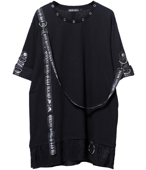 PUNKISH LOGO BELT BLACK ڲ԰ Ŀ 