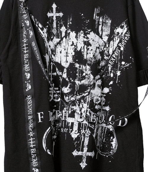 FILTH BLOOD PUNKISH LOGO BELT BLACK ڲ԰ Ŀ ~