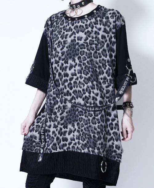 PUNKISH LOGO BELT LEOPARD ڲ԰ Ŀ {ˮ