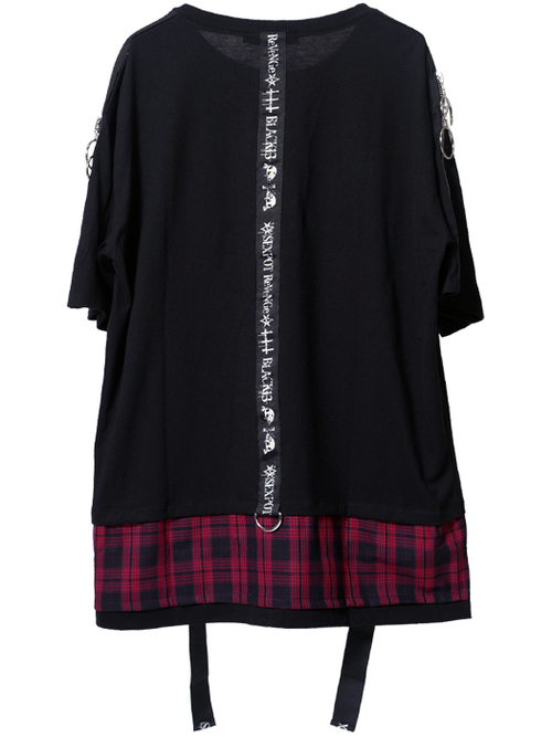 DEVIL IN ME SHOULDER ZIP & LOGO LINE ڲ԰ Ŀ {~{