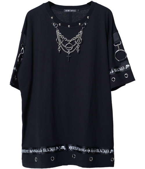 CUSTOM PUNKISH DETAIL LOGO LINE ޯ Ŀ 