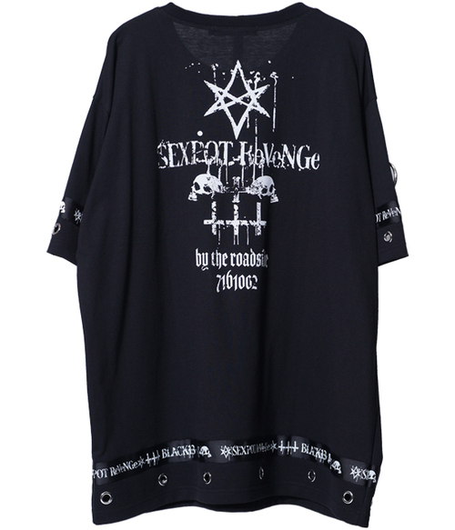 CUSTOM PUNKISH DETAIL LOGO LINE ޯ Ŀ 
