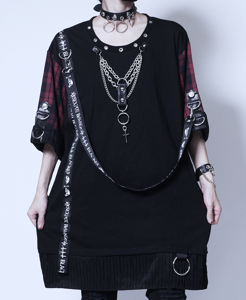 CUSTOM PUNKISH LOGO BELT CHECK ڲ԰ Ŀ {