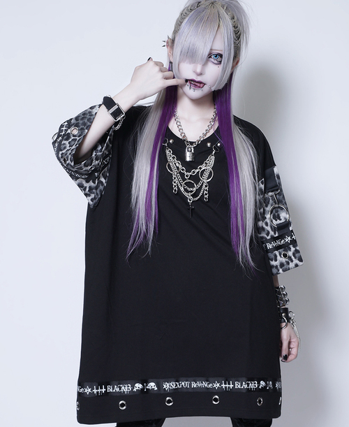 CUSTOM PUNKISH DETAIL LOGO LINE ޯ Ŀ +Dˮ
