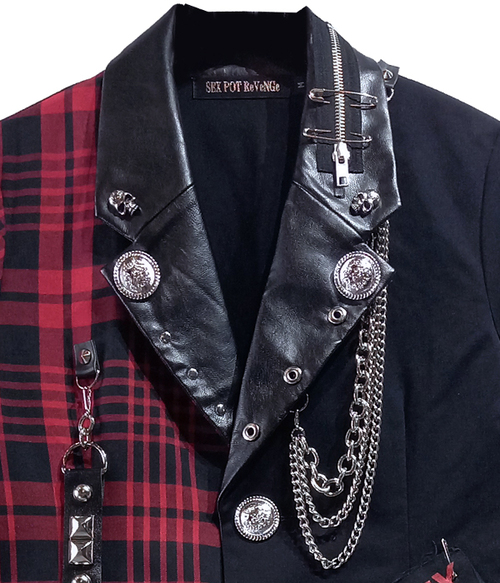 CUSTOM SATANIC CROSS PUNKISH �ެ��� ���{������
