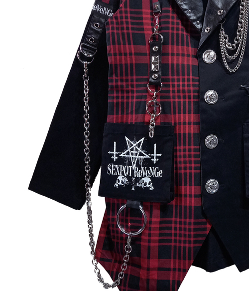 CUSTOM SATANIC CROSS PUNKISH �ެ��� ���{������