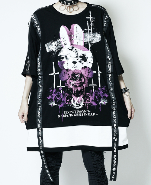 GHOST BUNNY SHOULDER ZIP & LOGO ڲ԰ Ŀ  x  + 