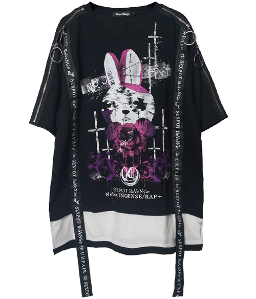 GHOST BUNNY SHOULDER ZIP & LOGO ڲ԰ Ŀ  x  + 