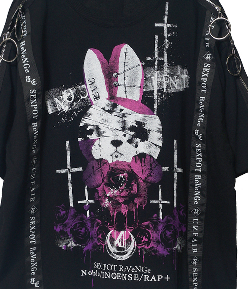 GHOST BUNNY SHOULDER ZIP & LOGO ڲ԰ Ŀ  x  + 