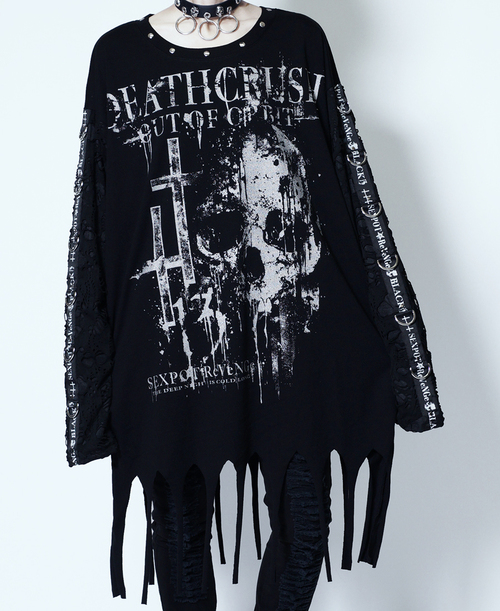 DEATH 13 PUNKISH CRUSH SLEEVE BLACK Ŀ  x ް