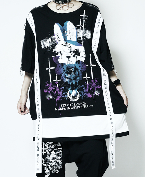 GHOST BUNNY SHOULDER ZIP & LOGO ڲ԰ Ŀ  +  x  + 