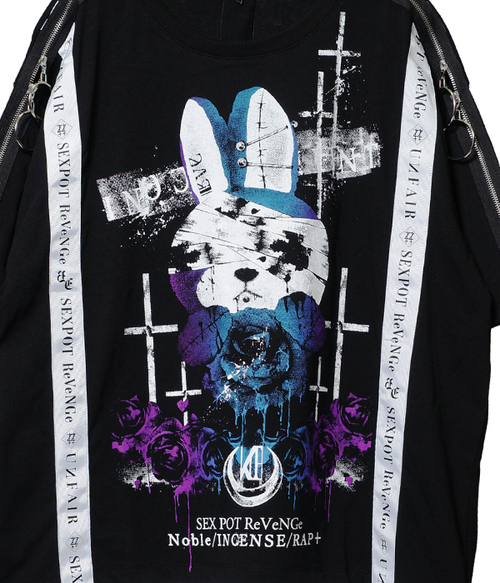 GHOST BUNNY SHOULDER ZIP & LOGO ڲ԰ Ŀ  +  x  + 