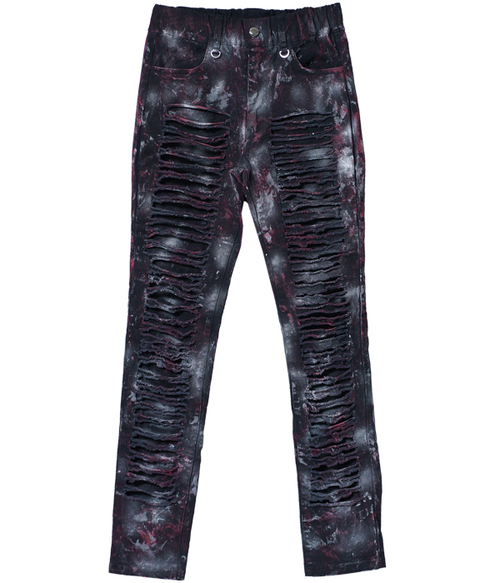 DESTROY PUNK SLASH STRETCH ��ư ���� RED ���{�Ԍn�߲��