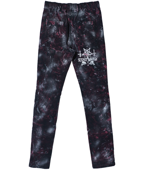 DESTROY PUNK SLASH STRETCH ��ư ���� RED ���{�Ԍn�߲��