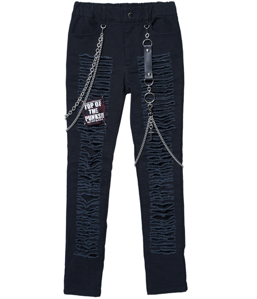 CUSTOM PUNKISH SLASH STRETCH ��ư ���� ��