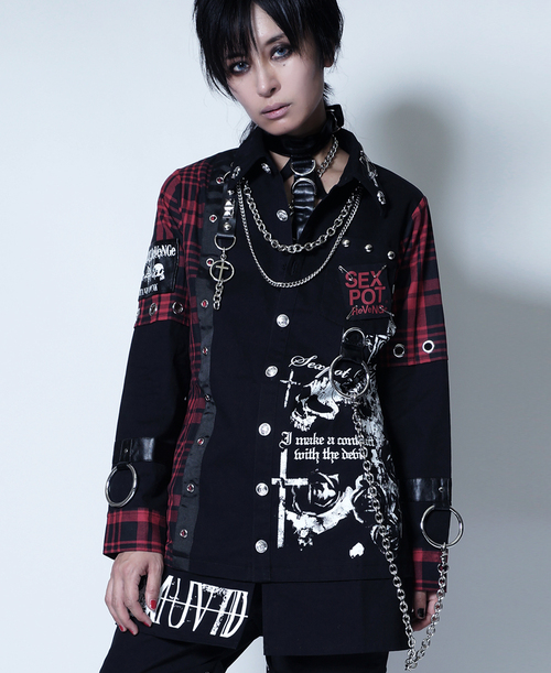 CUSTOM SKULL DARK PUNKISH CHECK  ެ +