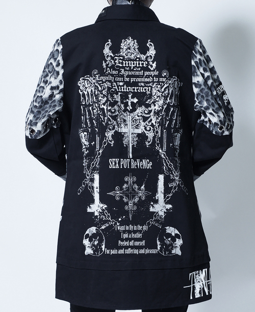 THRONE OF BONES SKULL DARK PUNKISH LEOPARD ��� �ެ��� ��+ˮ����~��+���ް