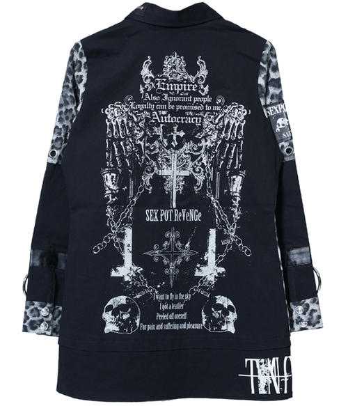THRONE OF BONES SKULL DARK PUNKISH LEOPARD ��� �ެ��� ��+ˮ����~��+���ް