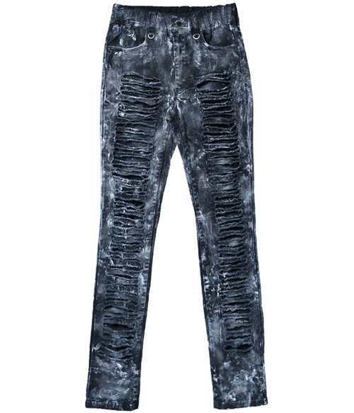 DESTROY PUNK SLASH STRETCH ��ư ���� WHT ���{���n�߲��