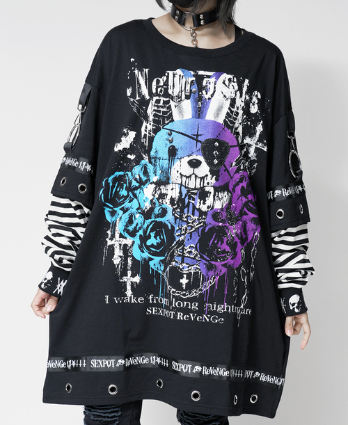 NEUROSIS BUNNY LOGO BELT BORDER BIG ��Ŀ� ���{�����ް�ް