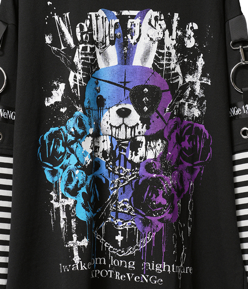 NEUROSIS BUNNY LOGO BELT BORDER BIG ��Ŀ� ���{�����ް�ް