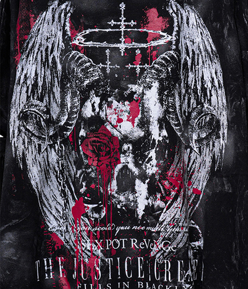 Grunge Bondage Washer Sleeve Cutsew Justice Created ��+ܯ������n/��+��/���ް