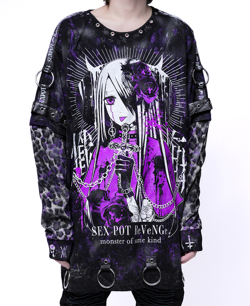 Grunge Belt&Sid Ring Design Leopard Cutsew ��� ��+ˮ���/��+��/��