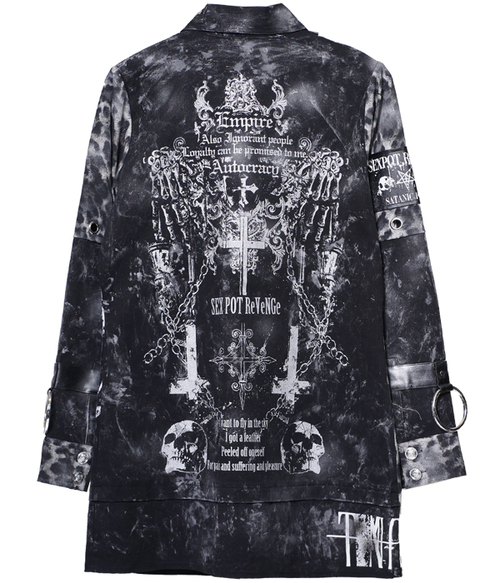 CUSTOM THRONE OF BONES SKULL DARK PUNKISH LEOPARD ��� �ެ��� ��+ˮ��� x �����ݼމ��H
