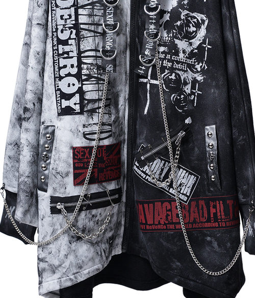 CUSTOM ROUGE CROSS PONCHO ZIP �߰� ���{��