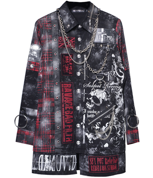 CUSTOM THSONE OF BONES SKULL DARK PUNKISH CHECK ��� �ެ��� ��+������ x �����ݼމ��H