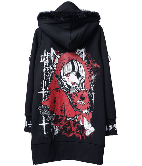 ݕt΁H REVERSE SKULL LONG ZIP ߰  x +