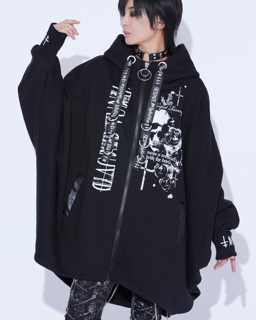 ROUGE CROSS PONCHO ZIP �߰� ��