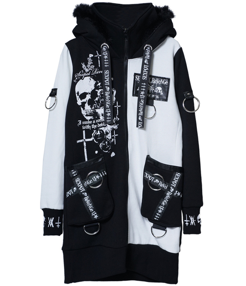 ���ݕt���΁H REVERSE SKULL LONG ZIP �߰� ��+�� x ��+��ݸ