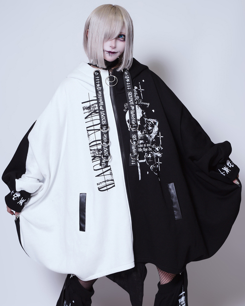 ROUGE CROSS PONCHO ZIP �߰� ���{��