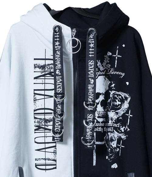 �߁~�� ROUGE CROSS PONCHO ZIP �߰� ���{��