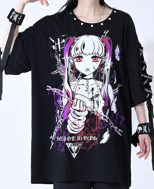 Bondage Wrist Lace Up Cutsew �����܂œV�g 