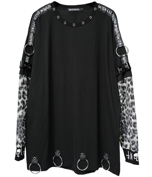 BELT & SID RING DESIGN LEOPARD ��Ŀ� ���{ˮ�