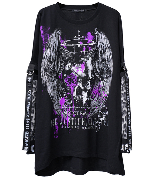 JUSTICE CREATED BONDAGE LEOPARD SLEEVE ��Ŀ� ���{ˮ����~���{��