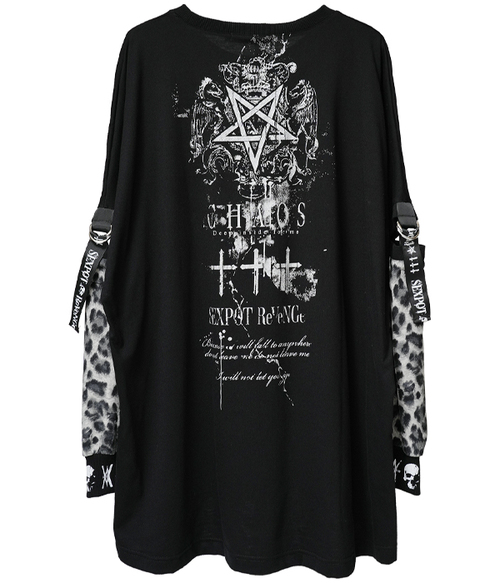 JUSTICE CREATED BONDAGE LEOPARD SLEEVE ��Ŀ� ���{ˮ����~���{��