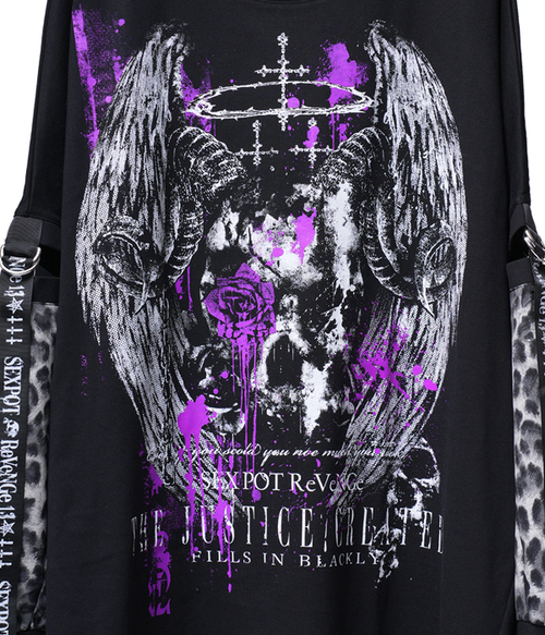 JUSTICE CREATED BONDAGE LEOPARD SLEEVE ��Ŀ� ���{ˮ����~���{��