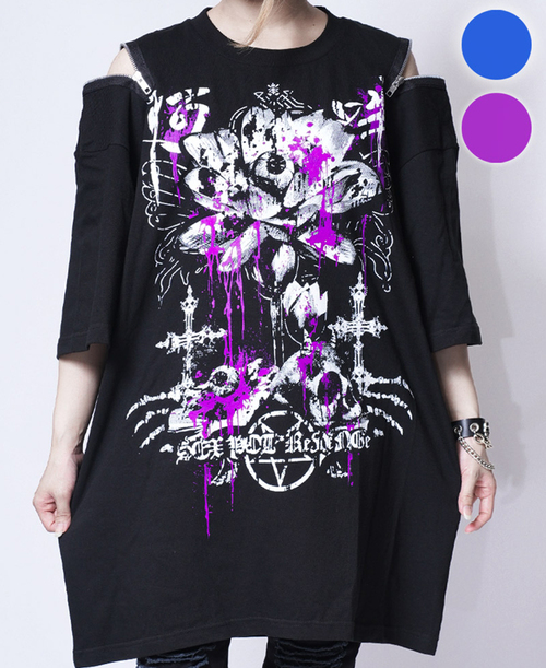 Shoulder Zip Big Cutsew �S�@ BODY �� Print Color ��+��