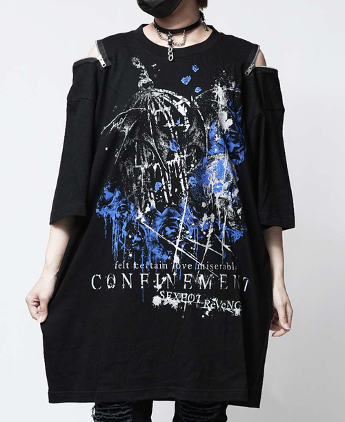 Shoulder Zip Big Cutsew Love XXX 
