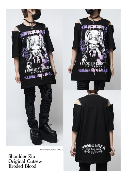 Shoulder Zip Original Cutsew Eroded Blood 