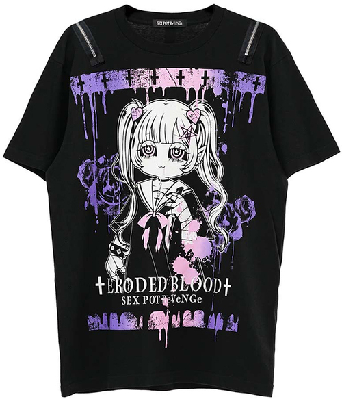 Shoulder Zip Original Cutsew Eroded Blood 